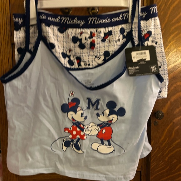 Disney Women's Mickey and Minnie Pajama Set underwear XL NWT - Picture 5 of 7